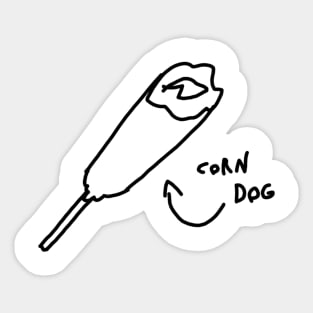 corn dog Sticker